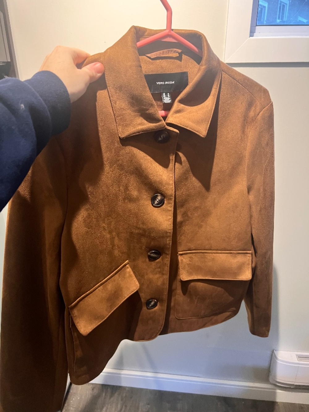 NWOT Brown suede vero moda jacket